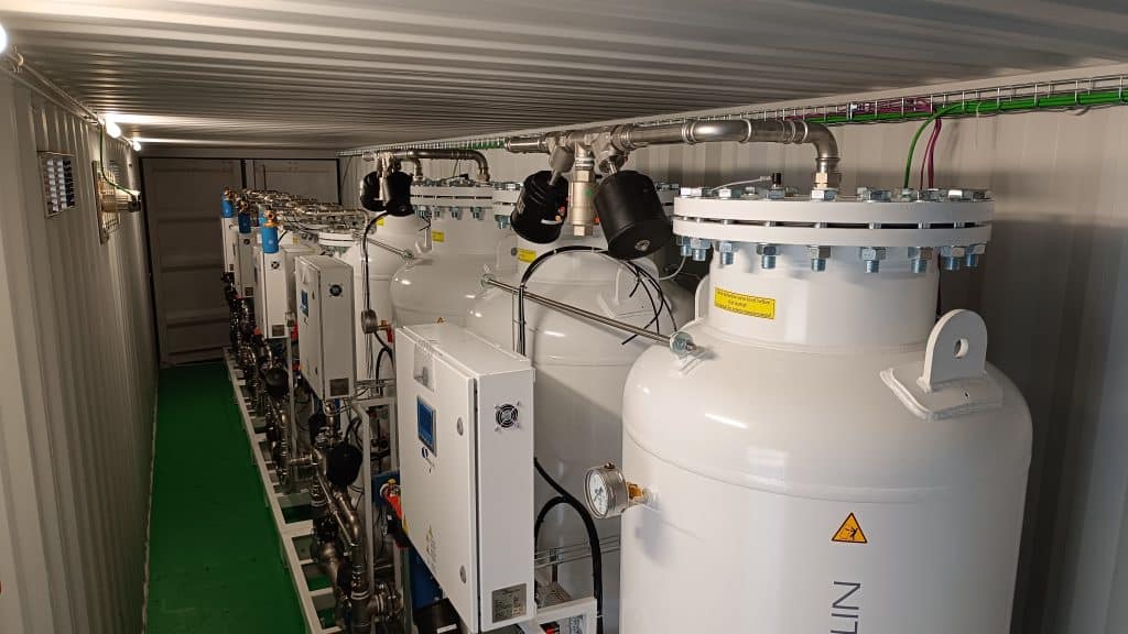 Máquinas de nitrógeno autónomo en contenedor